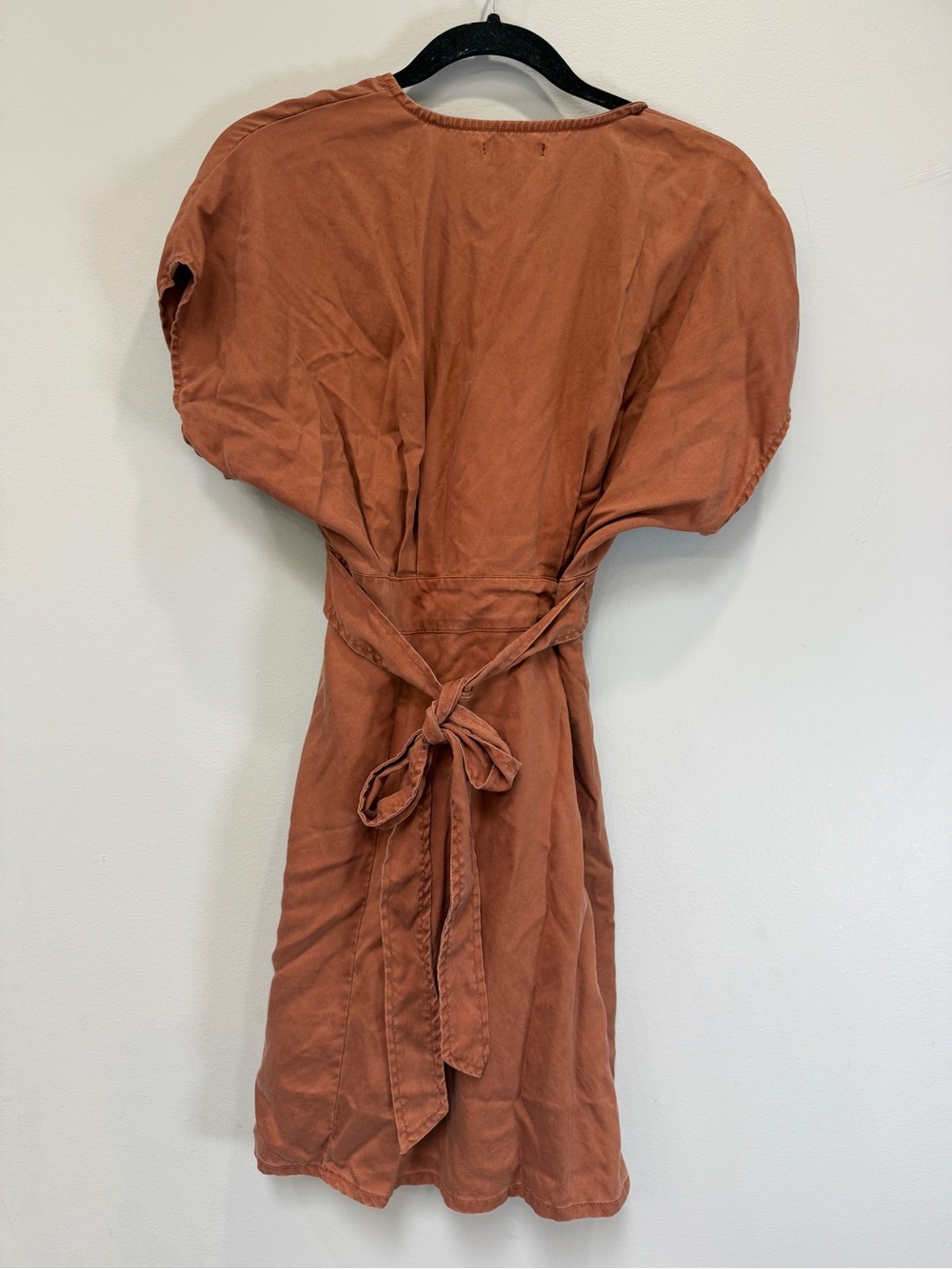 Quince Rust Button-Front Mini Dress - Picture 5 of 5